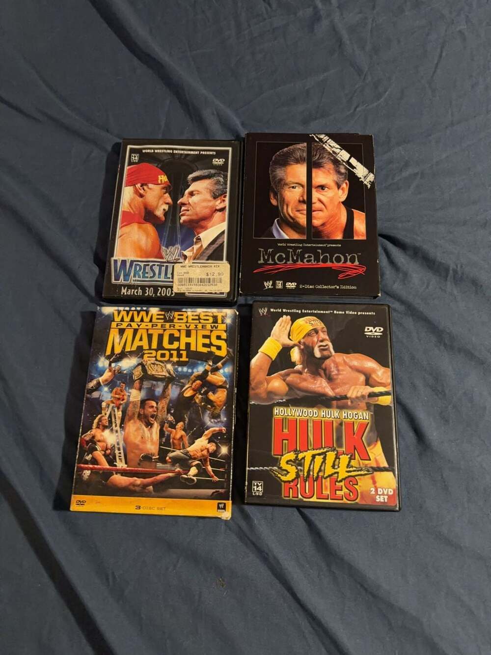 Lot of 4 WWE Wrestling DVD Collection: WrestleMania XIX, McMahon, Best Pay-Per-V